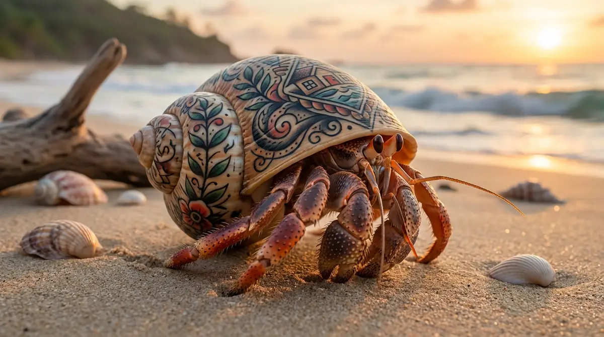 ヤドカリタトゥーが持つ7つの象徴的な意味