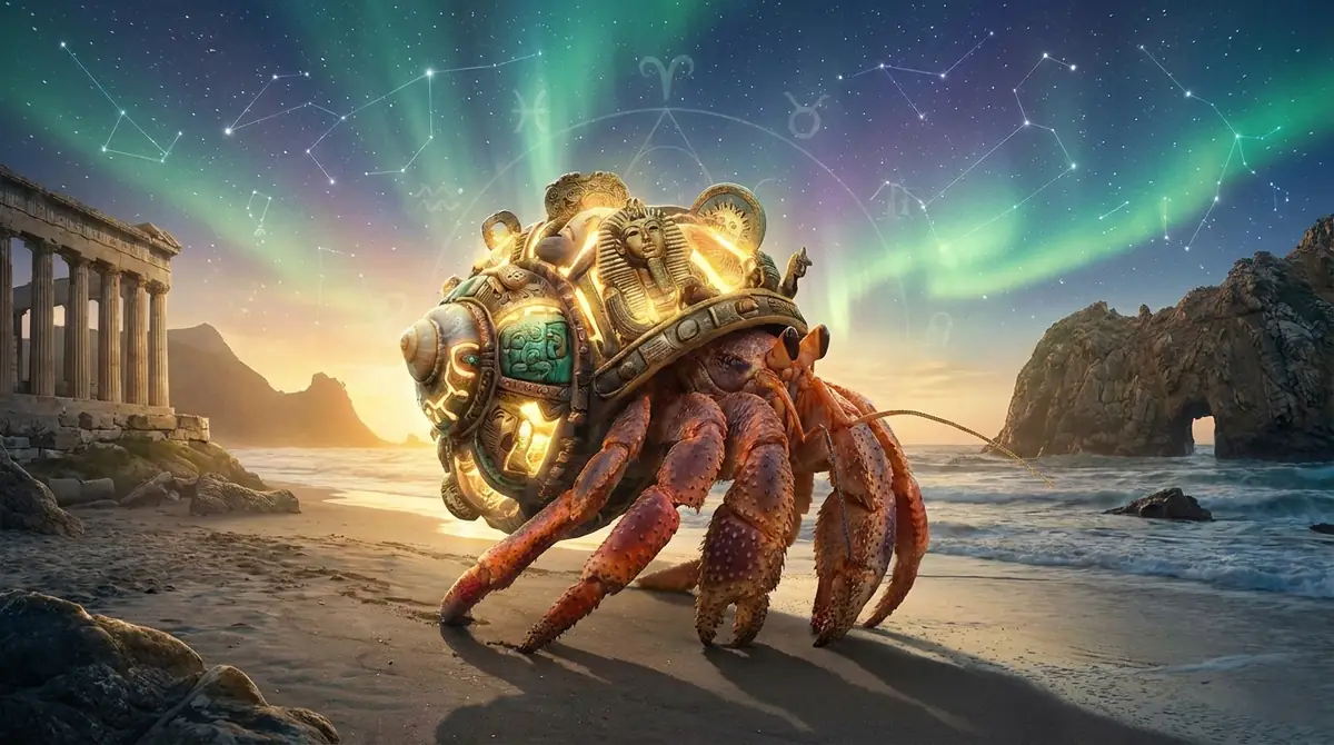 世界の文化・神話に見るヤドカリのスピリチュアルな象徴