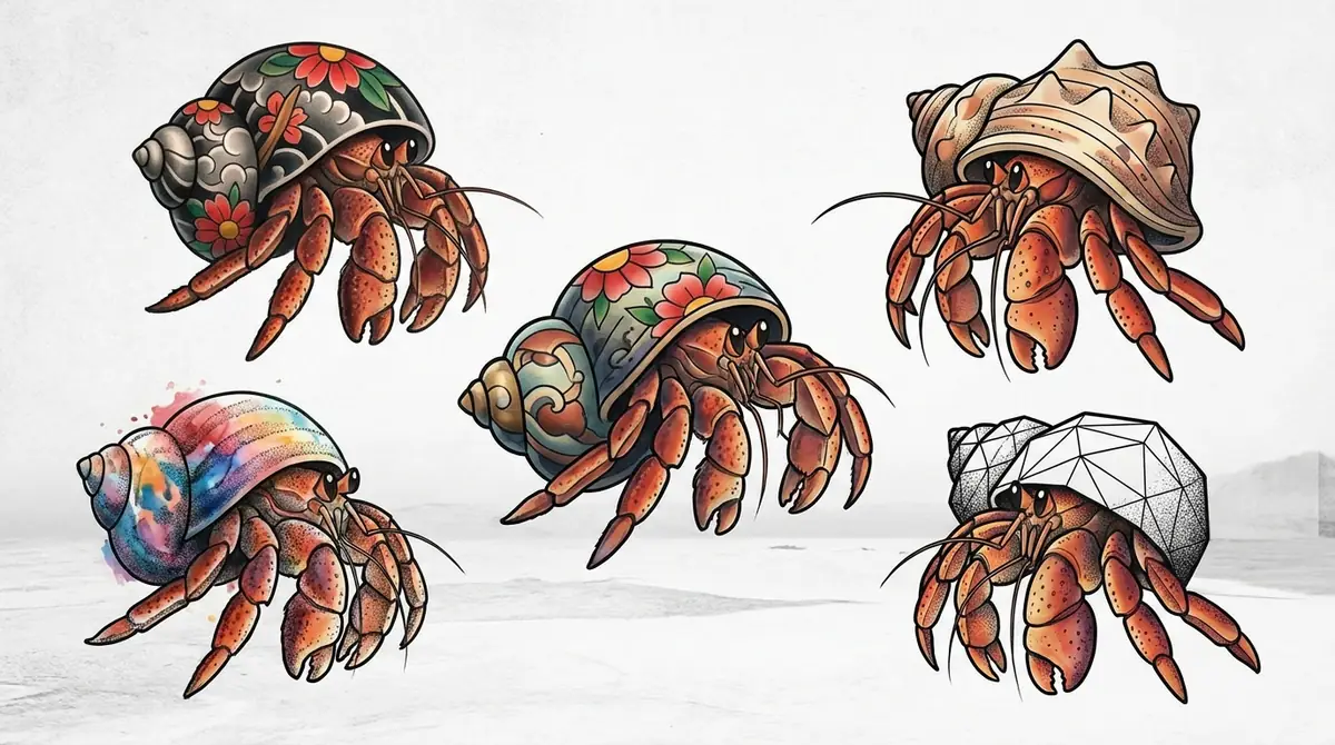 【スタイル別】ヤドカリタトゥーのデザイン5選