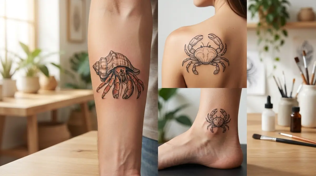 ヤドカリタトゥーにおすすめの部位と配置ガイド