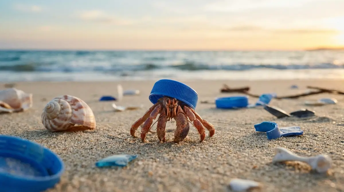 ヤドカリがプラスチックを貝殻と間違える理由