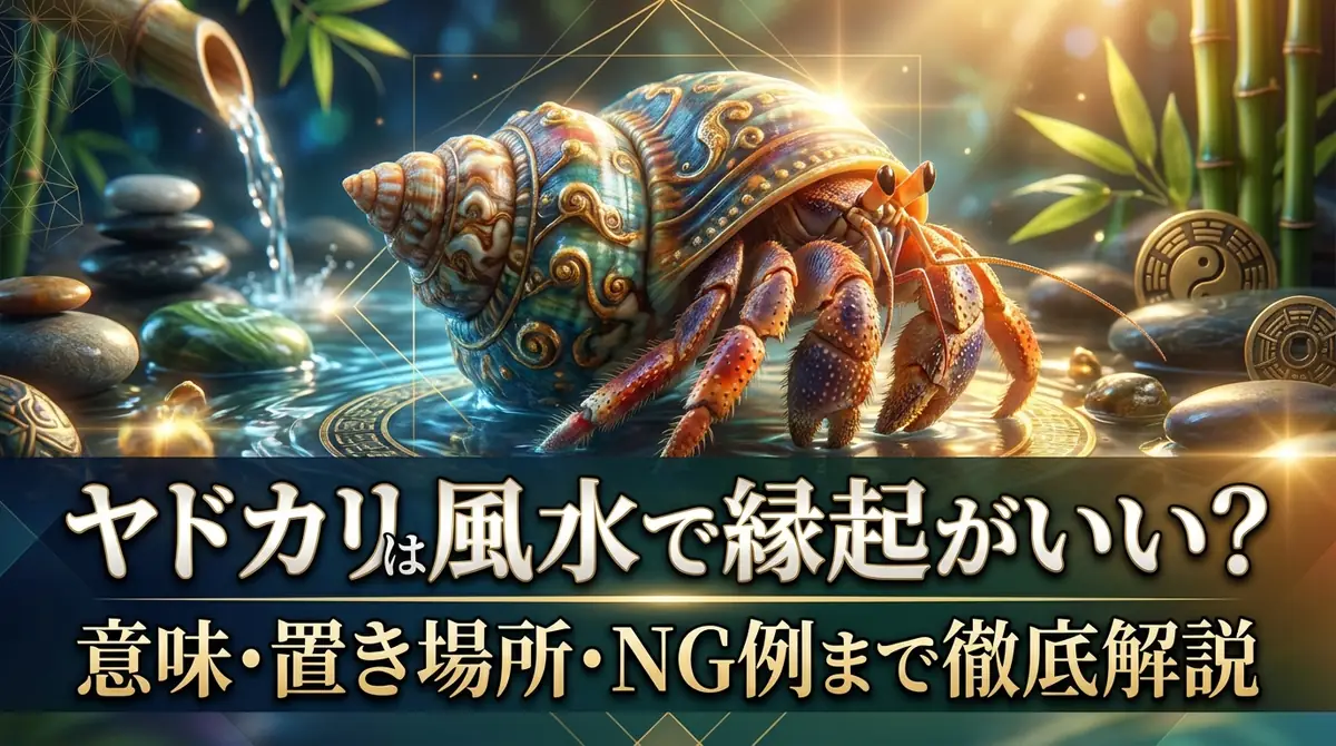 ヤドカリは風水で縁起がいい？意味・置き場所・NG例まで徹底解説