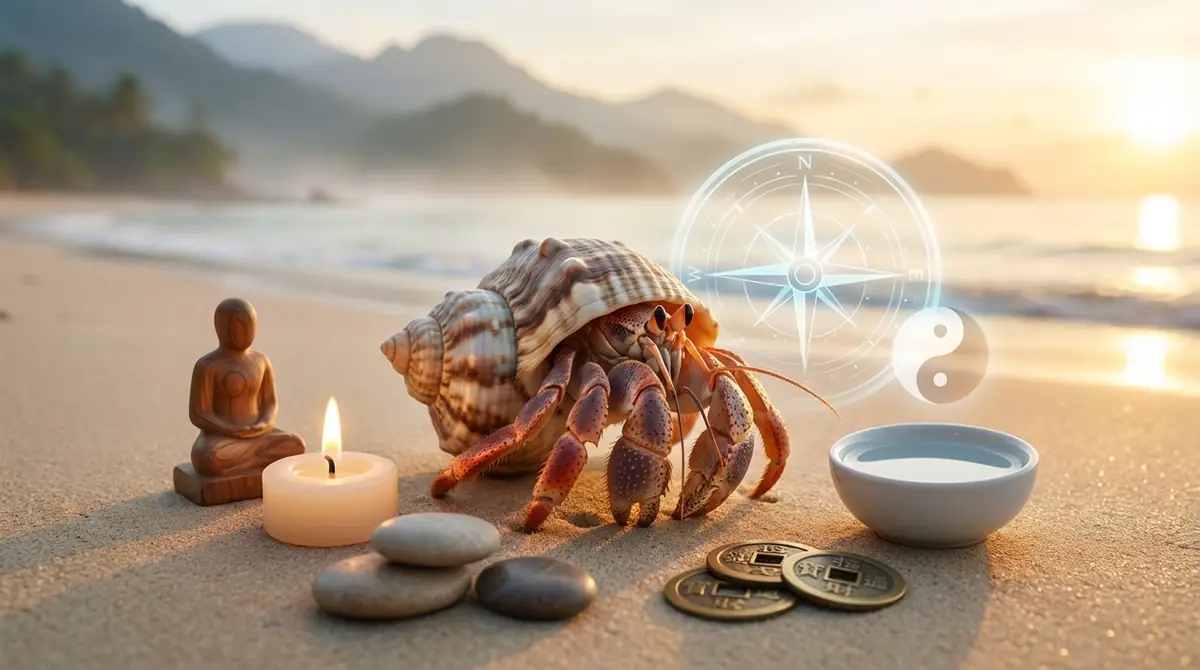 ヤドカリが風水で象徴する5つの意味とスピリチュアルな解釈