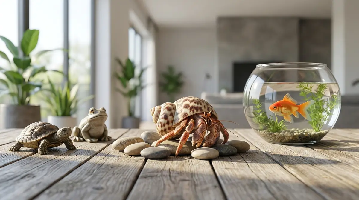 ヤドカリと他の開運モチーフの違い｜カメ・カエル・金魚と比較