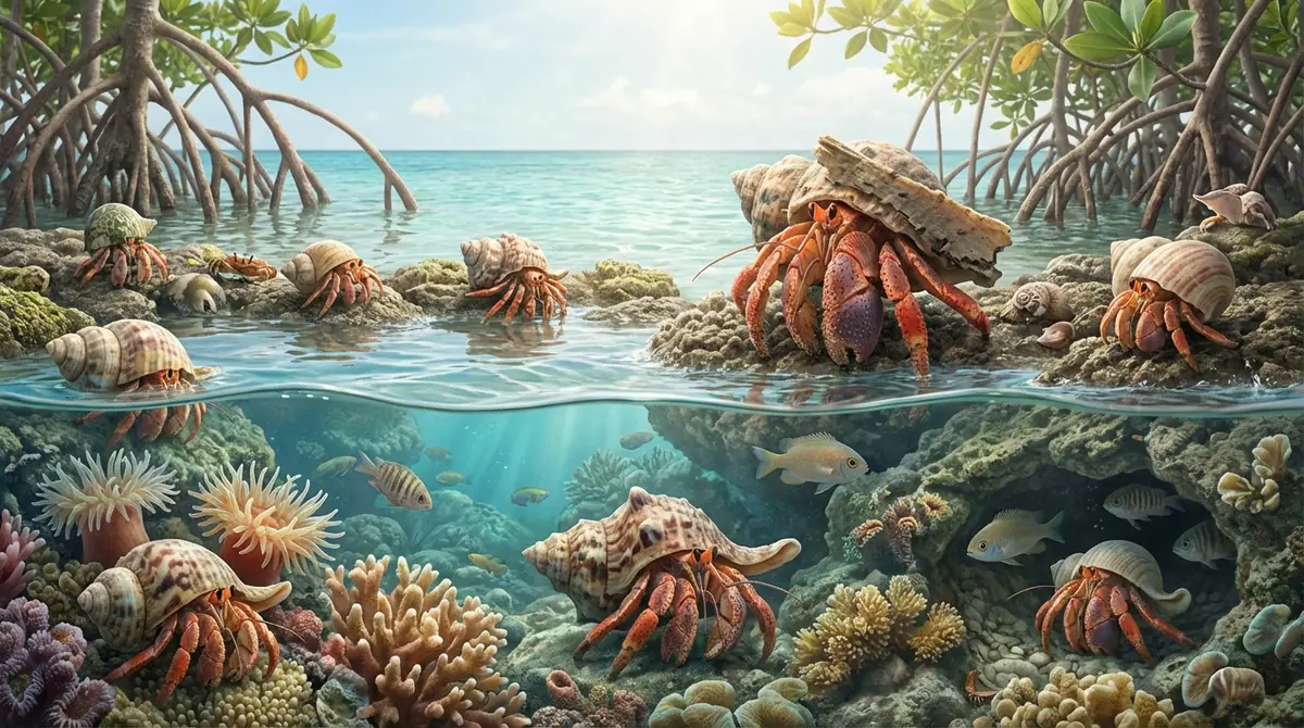 ヤドカリが生態系で担う5つの重要な役割