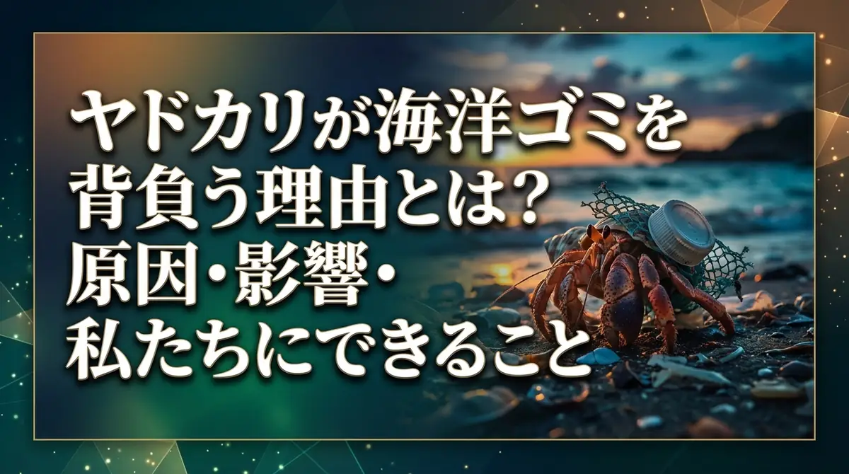 ヤドカリが海洋ゴミを背負う理由とは？原因・影響・私たちにできること