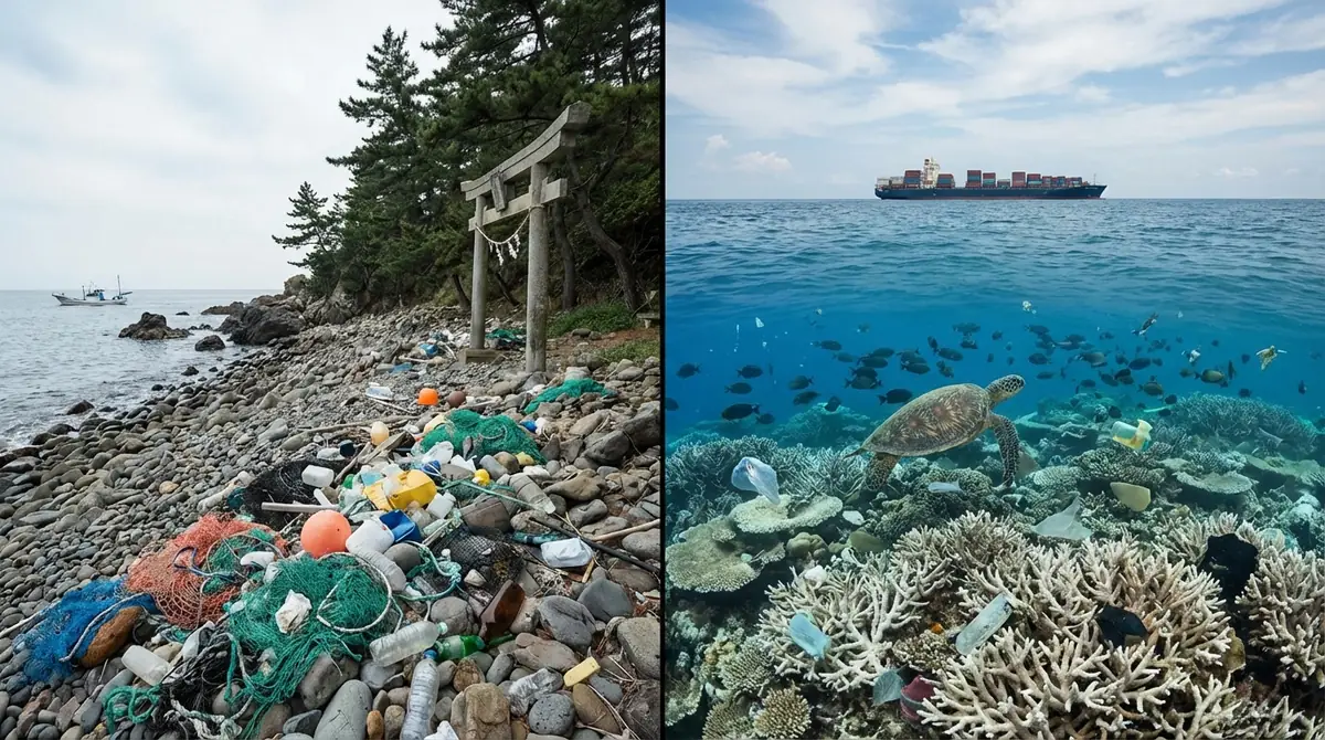 日本と世界で報告されている海洋ゴミ被害の事例