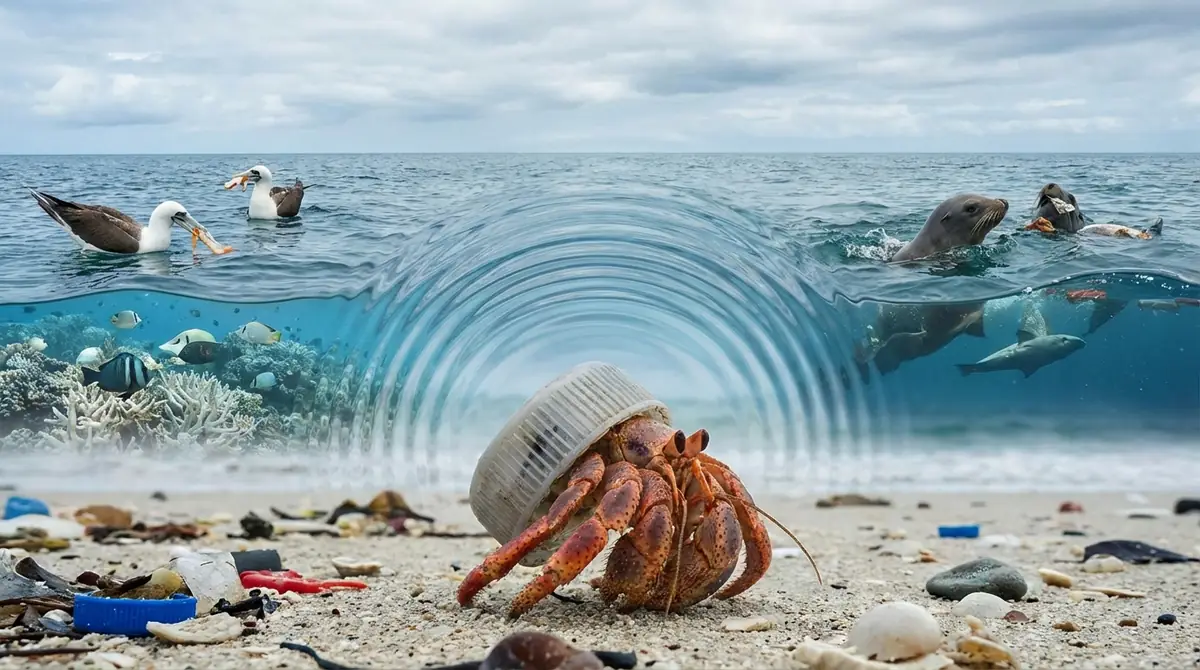 ヤドカリだけの問題ではない｜生態系全体への連鎖的影響