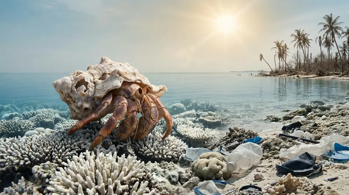 温暖化がヤドカリに与える5つの深刻な影響