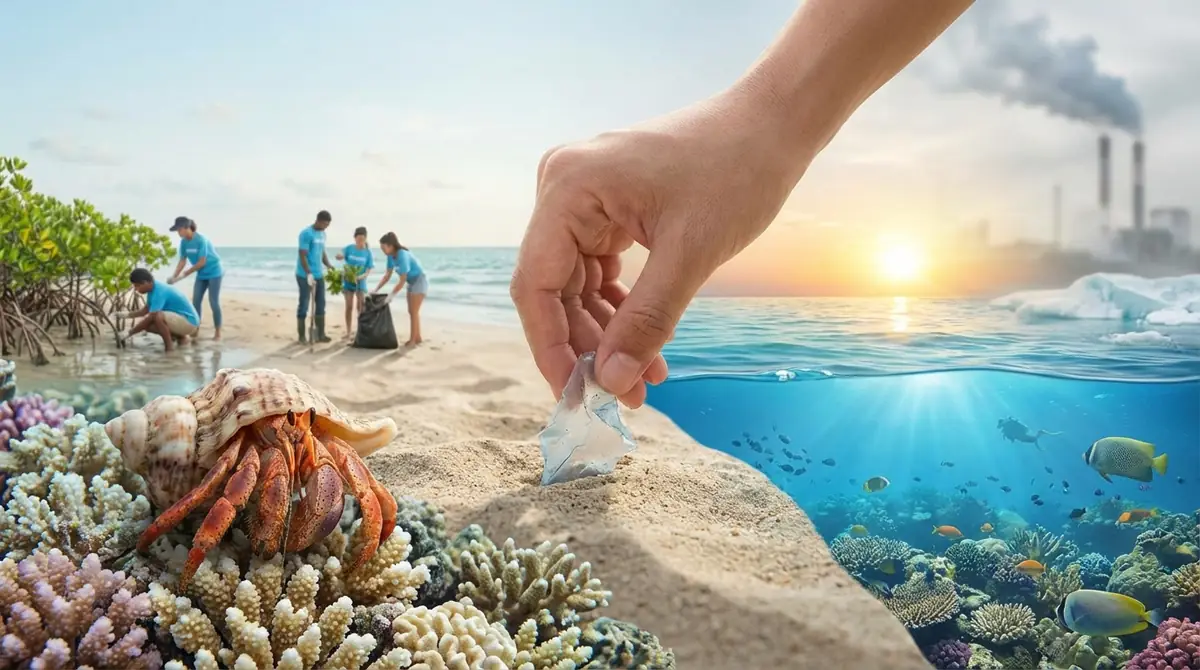 温暖化からヤドカリを守るために私たちができる5つのこと