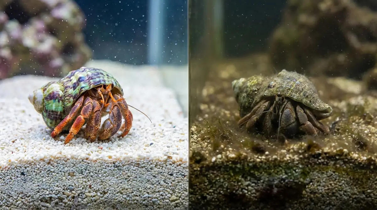 ヤドカリの砂を洗う必要性｜放置するとどうなる？