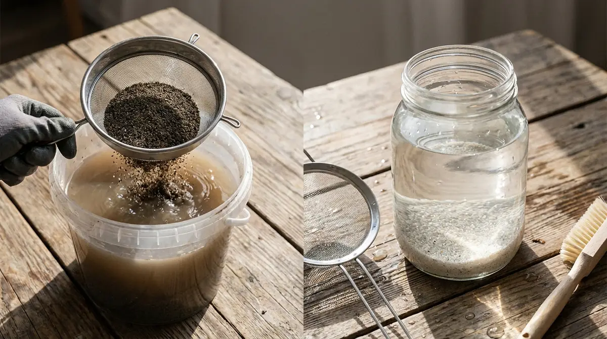 砂の洗い方でよくある失敗と対処法