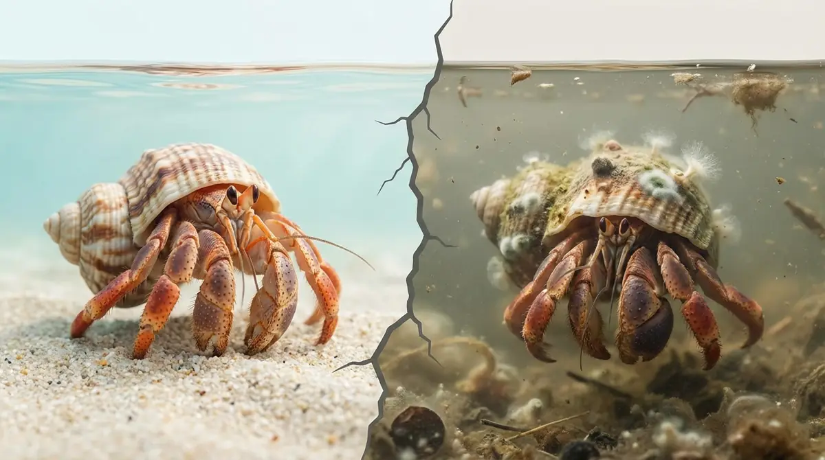 ヤドカリの水換えが必要な理由｜やらないと起きる3つのトラブル