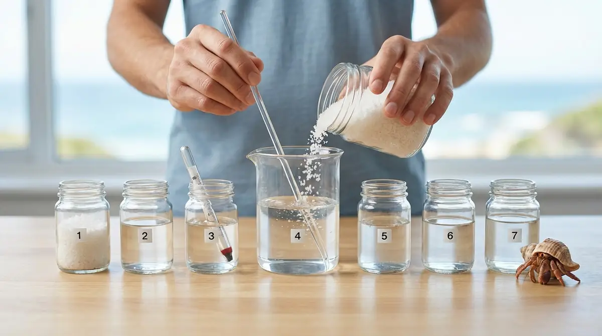 【実践】ヤドカリ用海水の作り方7ステップ