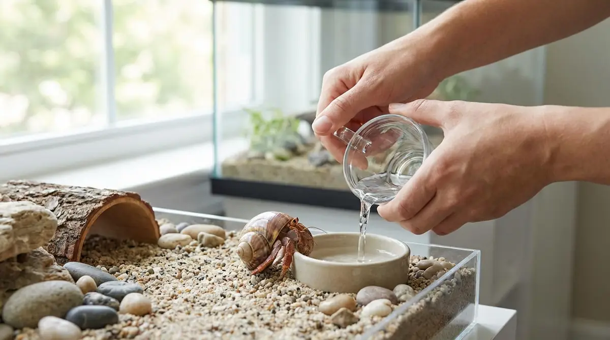 ヤドカリの水換えのやり方｜7ステップで完全解説