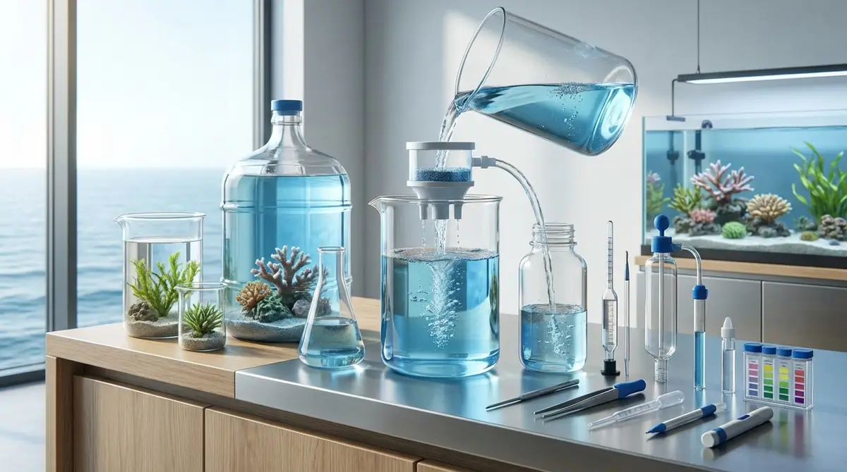 海水の保存方法と水換え頻度の目安