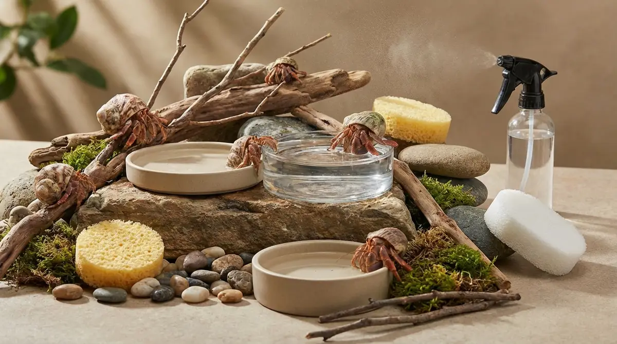 【実践】ヤドカリの水場の作り方と正しい与え方