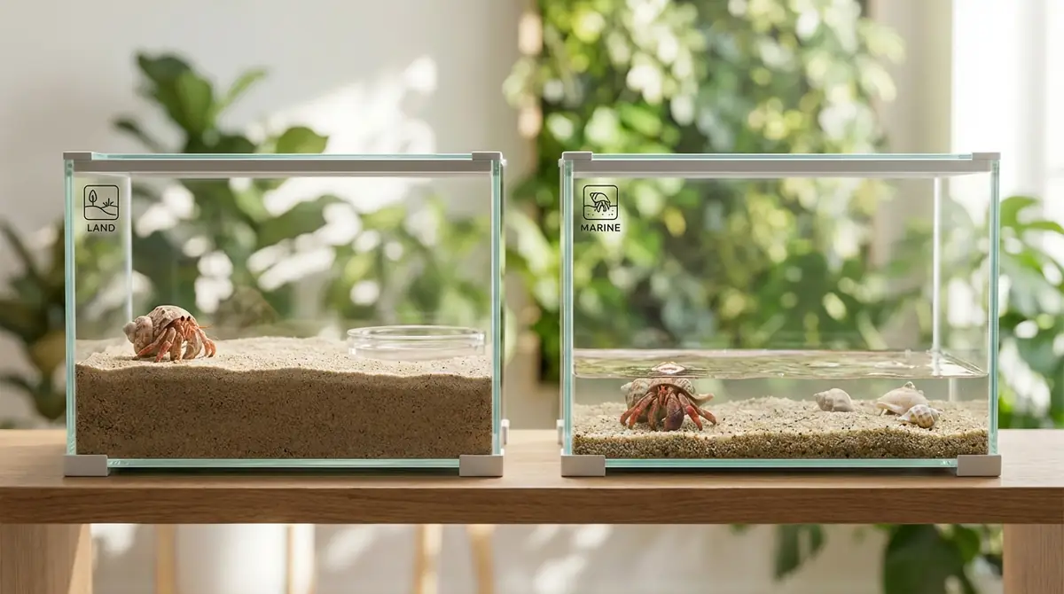 オカヤドカリとホンヤドカリで砂の深さは変わる？