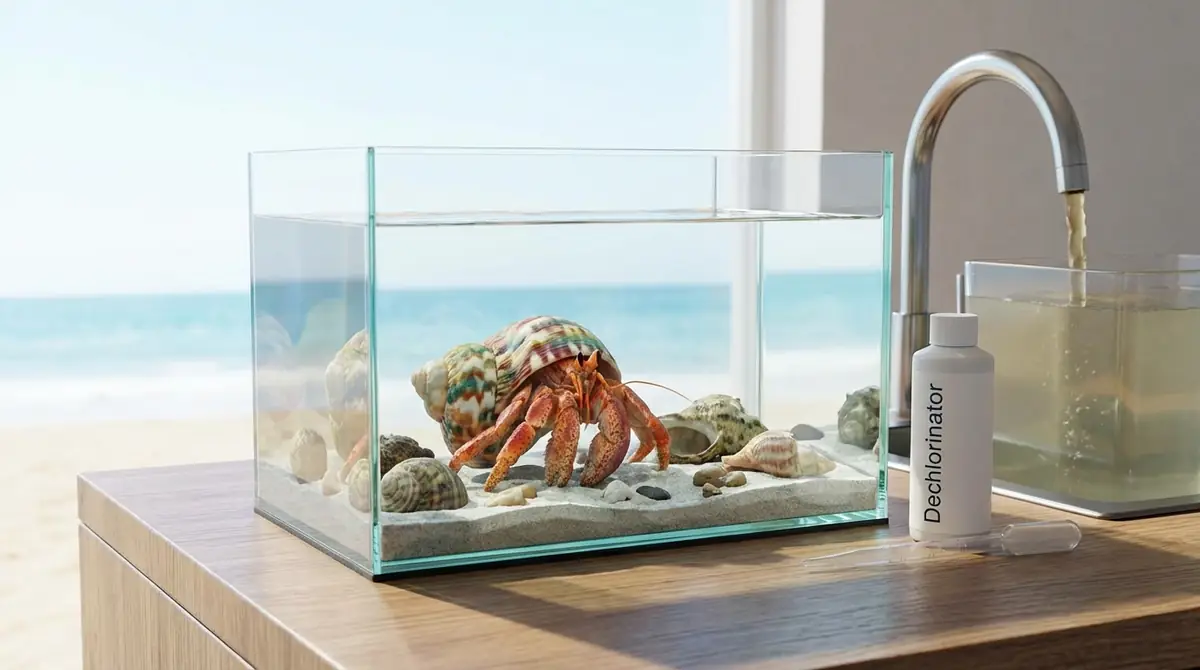 【結論】ヤドカリの飼育水にカルキ抜きは必須です