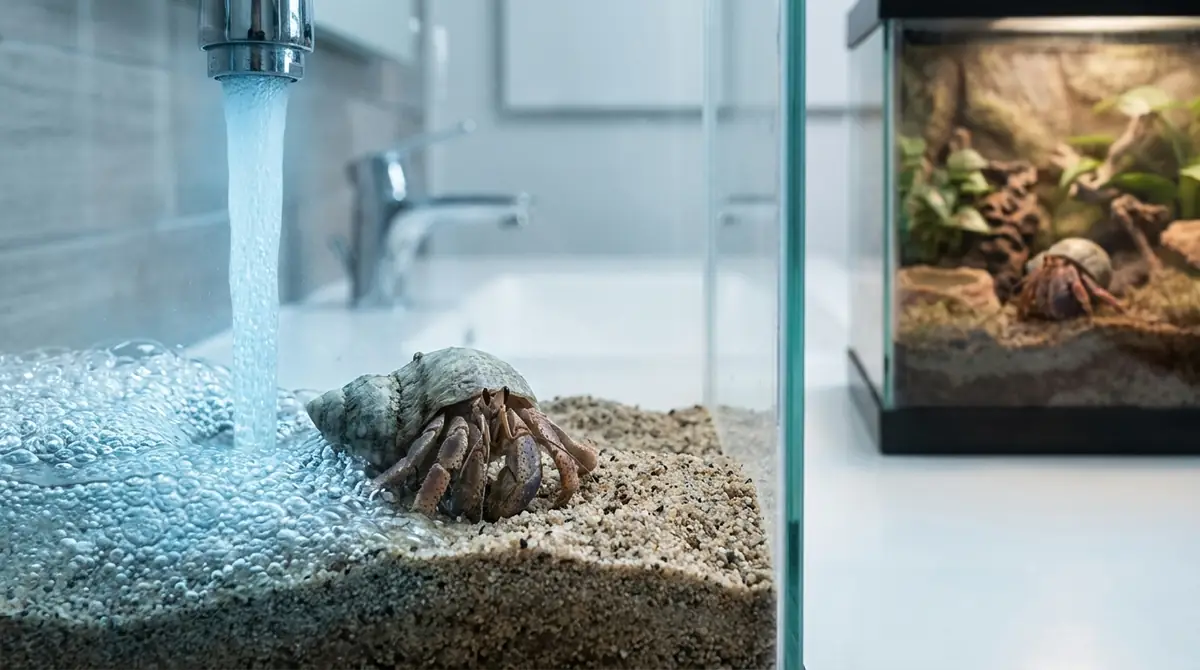 カルキ（塩素）がヤドカリに与える悪影響とは