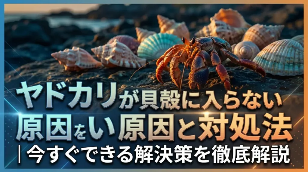 ヤドカリが貝殻に入らない原因と対処法｜今すぐできる解決策を徹底解説