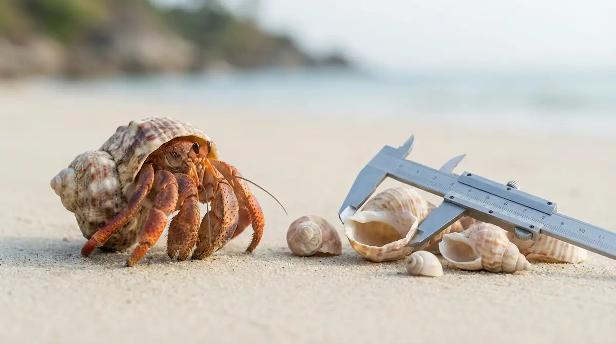 ヤドカリの貝殻サイズを正しく測る方法【図解付き】