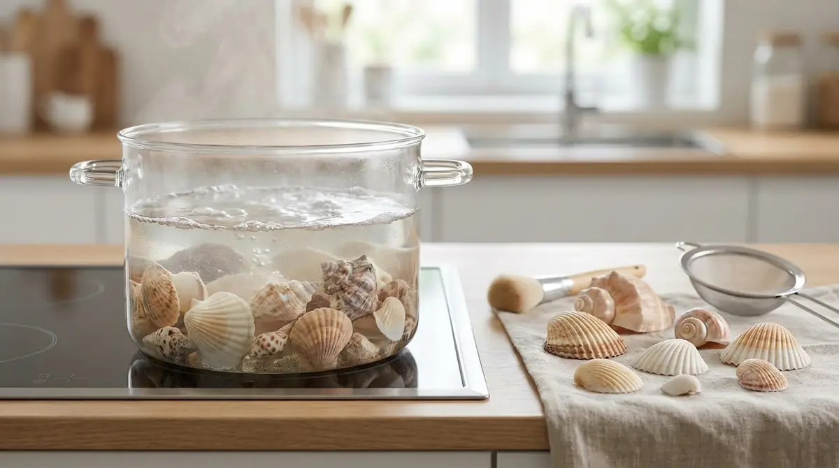 貝殻の煮沸でよくある失敗と対処法