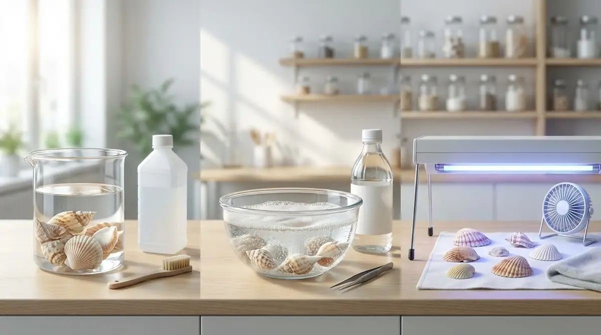 煮沸以外の貝殻消毒方法3つを比較