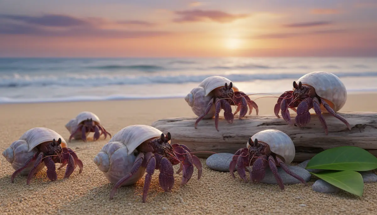 コムラサキオカヤドカリの特徴と見分け方