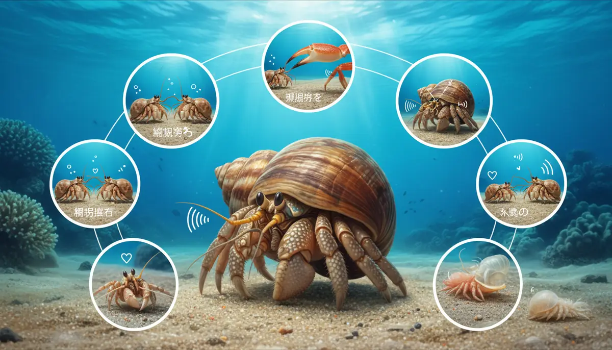 ヤドカリが鳴き声のような音を出す5つのシチュエーション