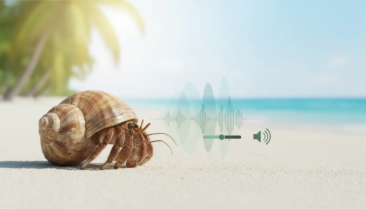 ヤドカリの鳴き声はどんな音？擬音と音量の目安