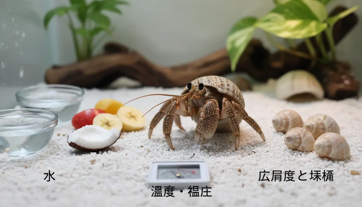 ヤドカリを長生きさせる飼育の基本5ポイント