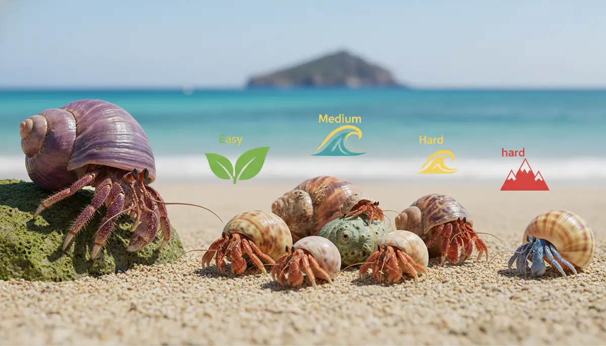 ヤドカリの種類と見分け方【飼育難易度付き】