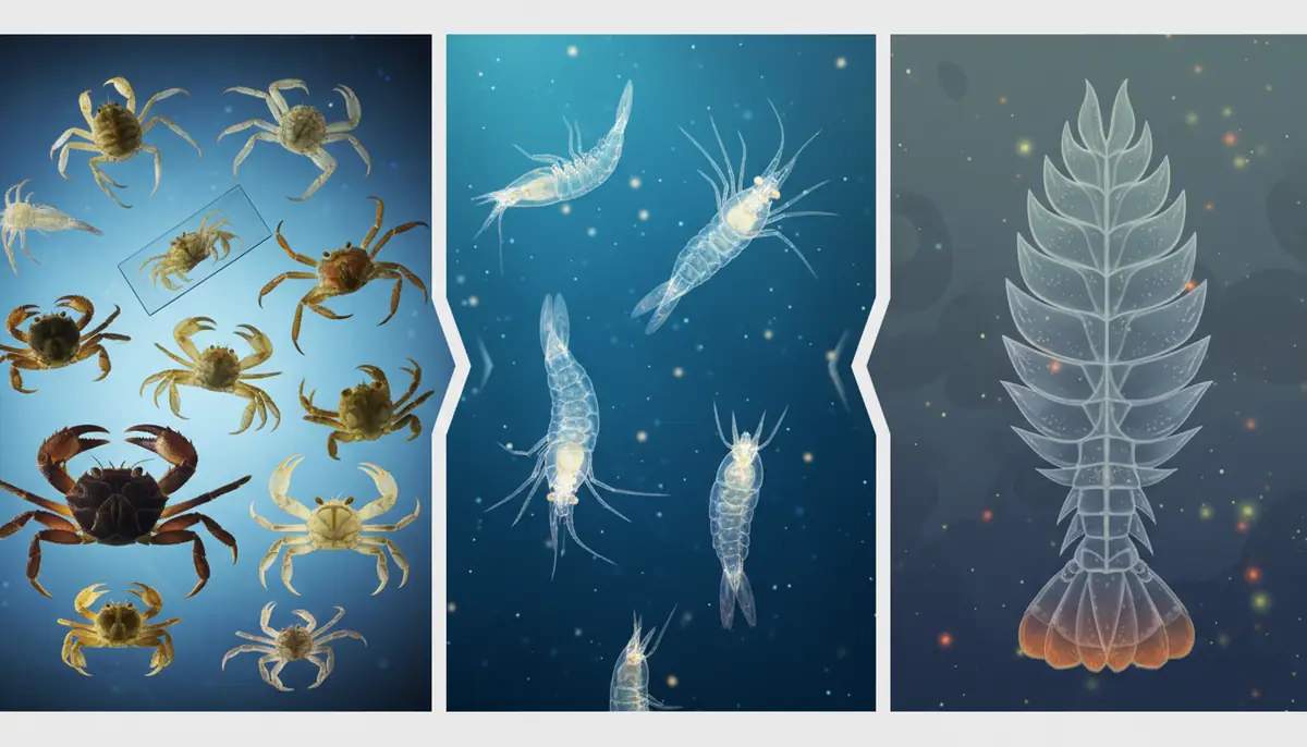 他の甲殻類との比較｜カニ・エビ・イセエビの幼生との違い