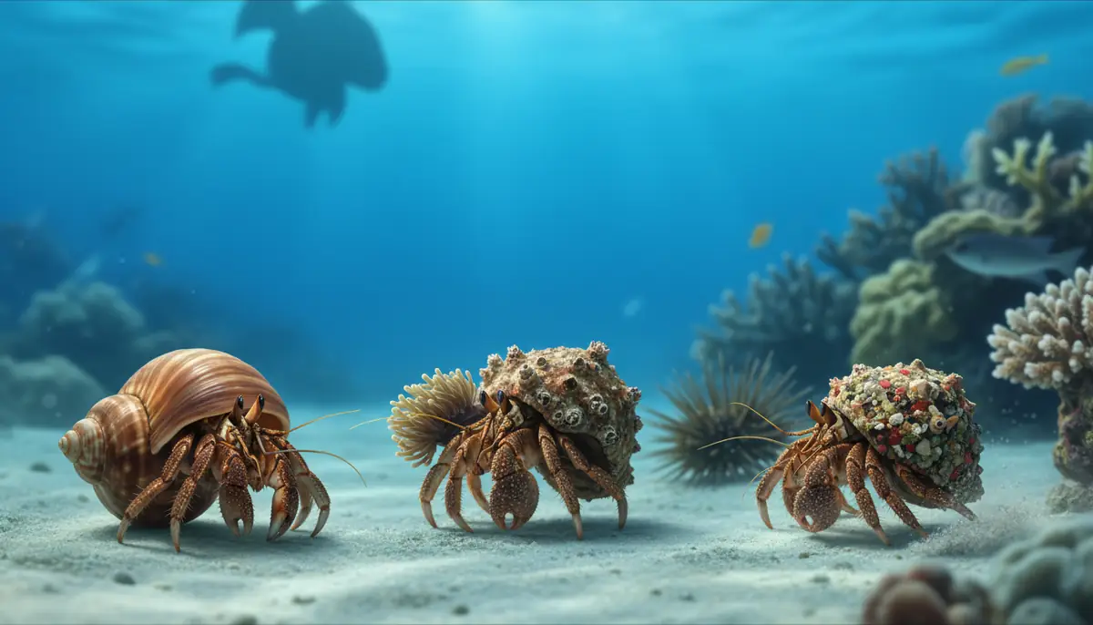 ヤドカリが天敵から身を守る3つの防御戦略