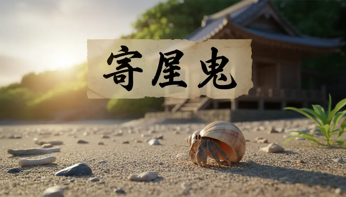 ヤドカリは漢字で「寄居虫」と書く