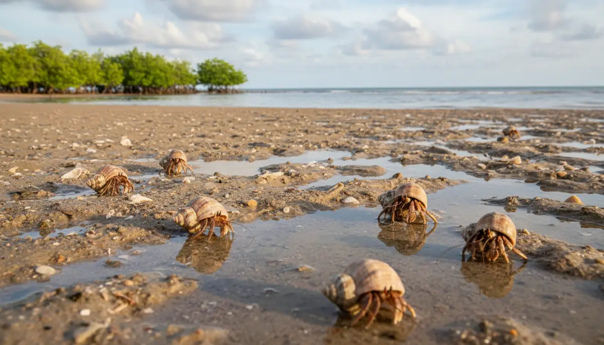 【砂浜・干潟】で見つかるヤドカリの種類