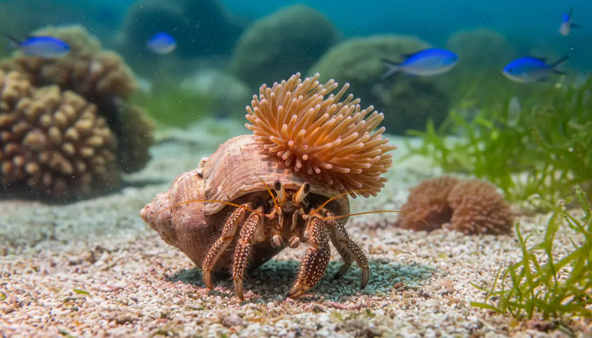 ヤドカリの共生相手はイソギンチャク|30秒でわかる結論